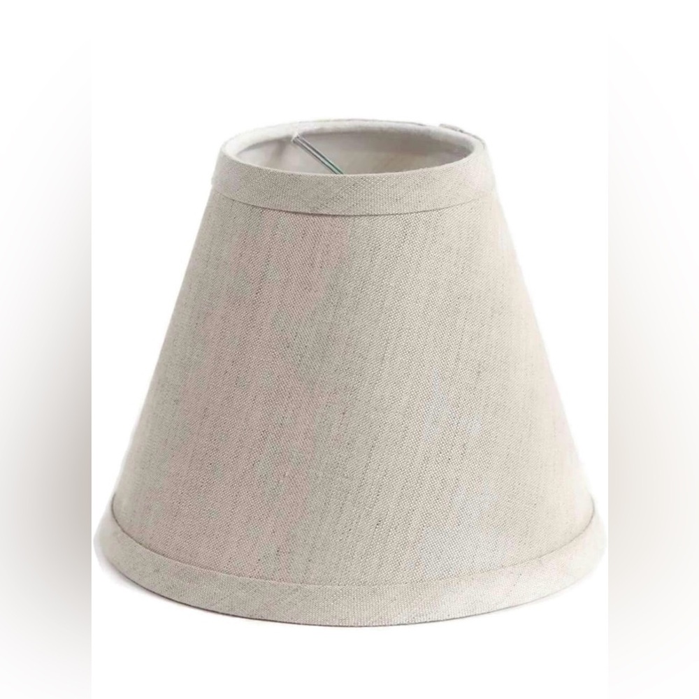 NWT Urbanest Chandelier Pure Linen Shade Oatmeal Clip On